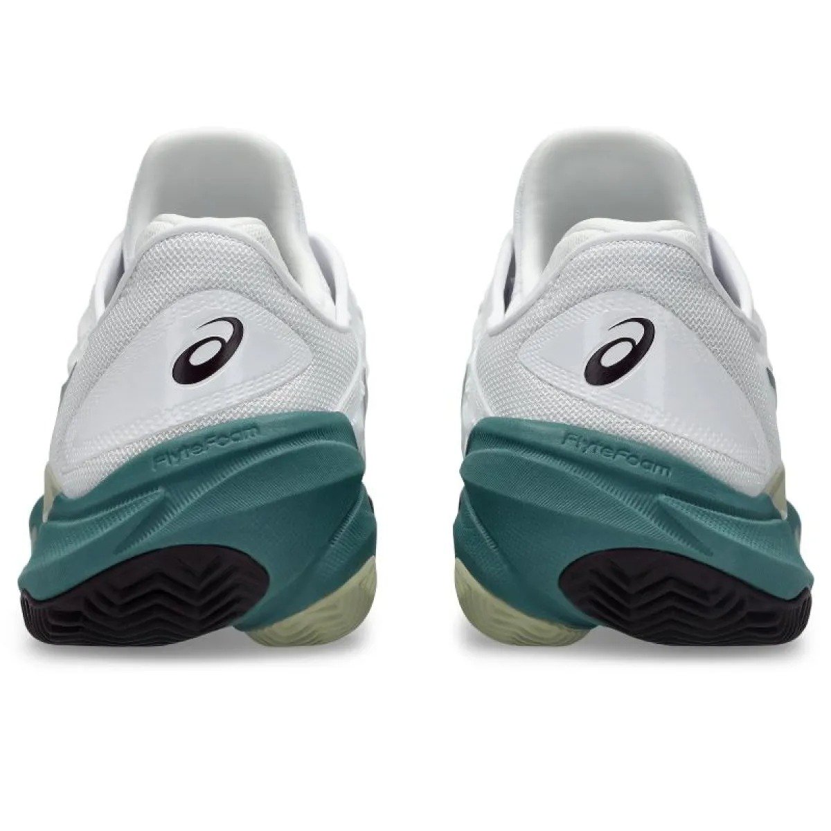 Asics Court FF 3 Clay White Green Shoes - Image 2