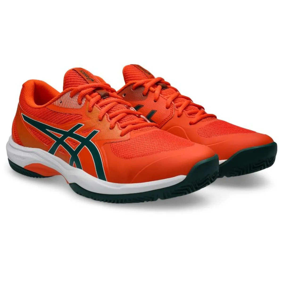 Asics Game FF Padel Orange Green Shoes - Image 4