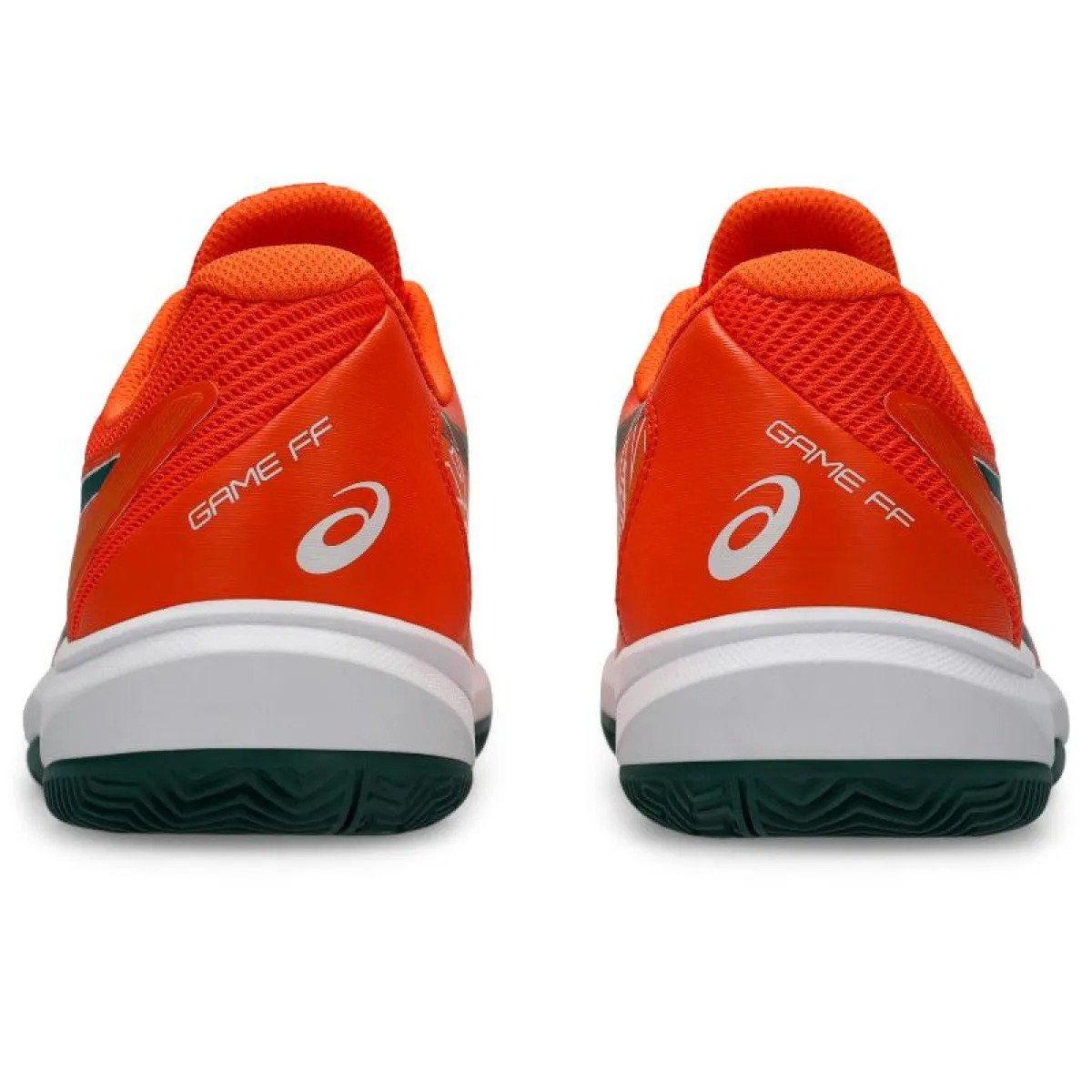 Asics Game FF Padel Orange Green Shoes - Image 5
