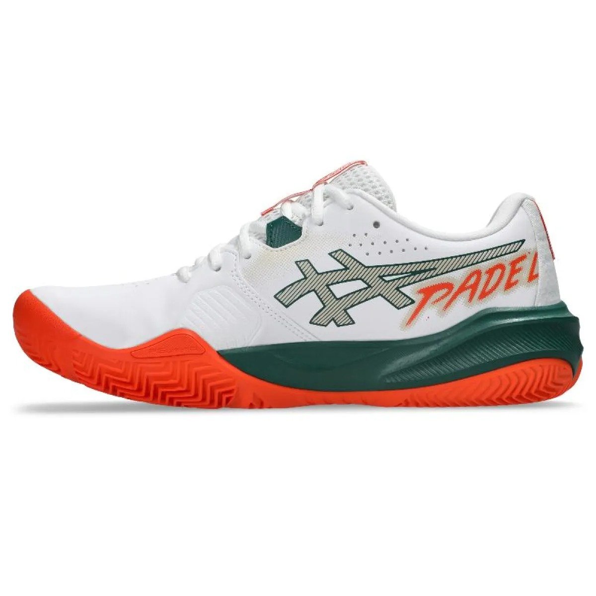 Asics Gel Challenger 15 Padel White Orange Shoes - Image 3