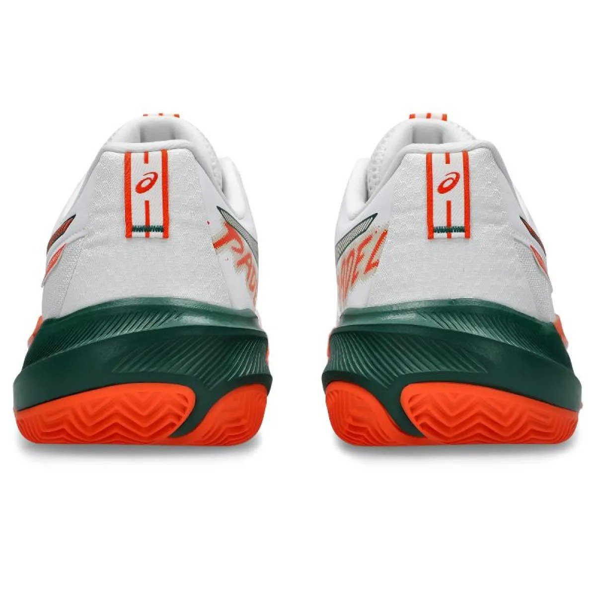 Asics Gel Challenger 15 Padel White Orange Shoes - Image 5
