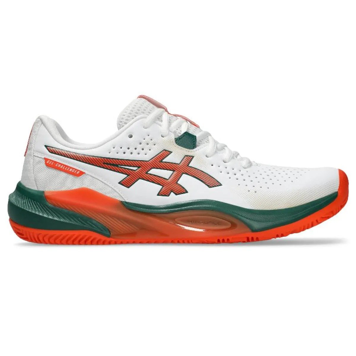 Asics Gel Challenger 15 Padel White Orange Shoes