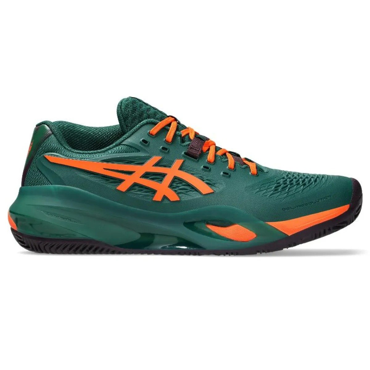 Asics Gel Resolution X Padel Green Orange Shoes