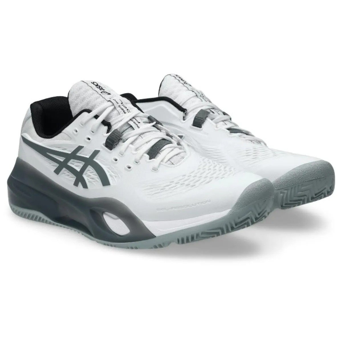Asics Gel Resolution X Padel White Gray Shoes - Image 2