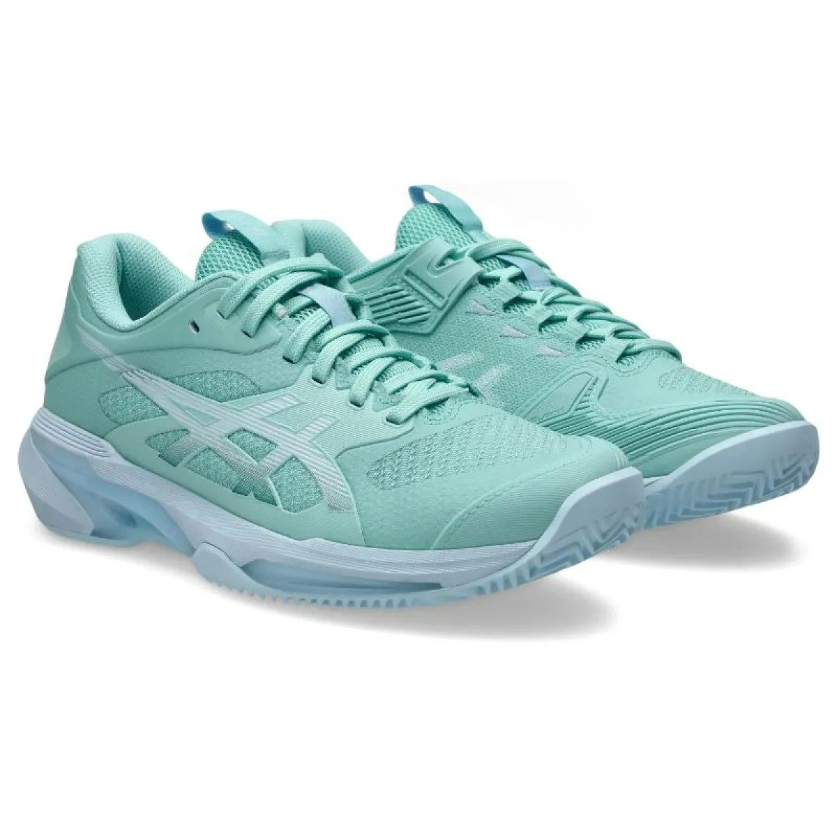 Asics Solution Speed FF 4 Clay Blue Green Womens Shoes - Image 3