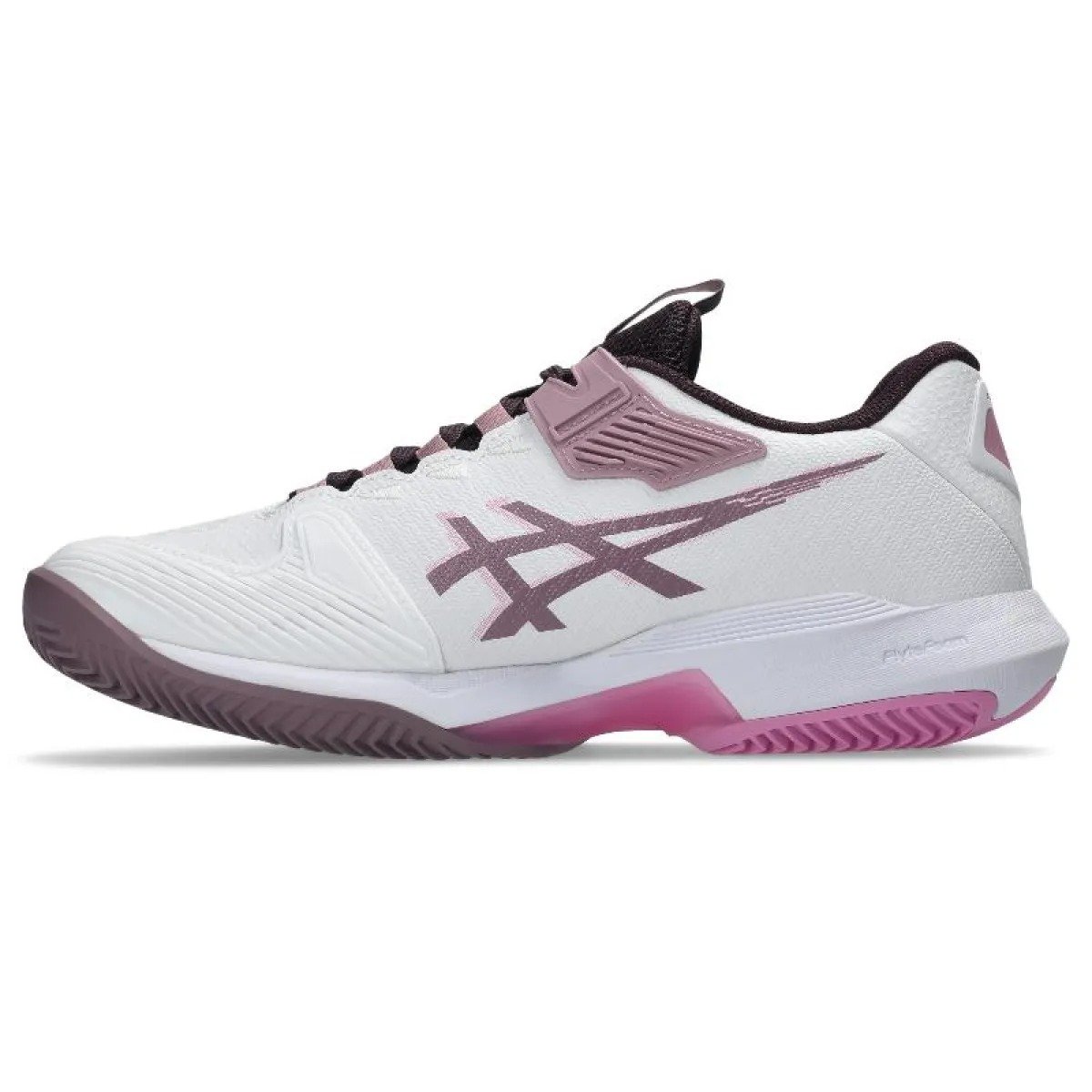 Asics Solution Speed FF 4 Clay White Mauve Women's Shoes - Image 3